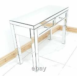 Dressing Table PREMIUM Vanity Mirrored Glass Console Vanity Station Pro Grade UK