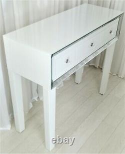 Dressing Table PURO PREMIUM PLUS Glass Mirrored Vanity Table Console Desk