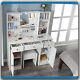 Dressing Table Set With Lighted Mirror Stool 2 Large Drawers Vanity Makeup Table
