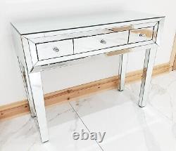 Dressing Table Silver Mirrored Entrance Table dressing Professional Console UK