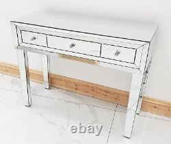 Dressing Table Silver Mirrored Entrance Table dressing Table Vanity Console UK