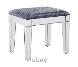 Dressing Table Stool Seat Make-up Vanity Desk Chair Bench Augustina Mirrored