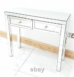 Dressing Table Vanity Entrance Hall Mirrored Glass Console Desk Premium Vanity