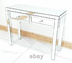 Dressing Table Vanity Entrance Hall Mirrored Glass Console Desk Vanity Station