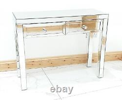 Dressing Table Vanity Entrance Hall Mirrored Glass Console Desk Vanity Station