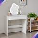 Dressing Table Vanity Set With 2 Drawer White Dresser Desk Withled Lighted Mirror