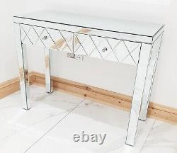 Dressing Table Vanity Table Entrance Hall Table Mirrored Glass Console Desk PRO