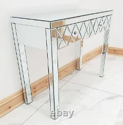 Dressing Table Vanity Table Entrance Hall Table Mirrored Glass Console Pro Desk