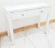 Dressing Table White Glass Entrance Hall Mirrored Dressing Table Vanity Console
