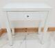 Dressing Table White Glass Entrance Mirrored Space Saving Dressing Table