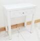 Dressing Table White Glass Entrance Mirrored Vanity Space Saving Dressing Table