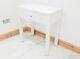Dressing Table White Glass Entrance Mirrored Vanity Space Saving Pro Desk Table