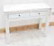 Dressing Table White Glass Mirrored Vanity Table Entrance Hall Table Console Pro