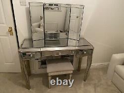 Dressing Table With Stool And Mirror