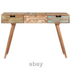 Dressing Table with Mirror Desk Furniture Solid Wood Acacia/Reclaimed vidaXL