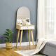 Dressing Table With Mirror And Drawer, Vanity Table For Bedroom, Natural