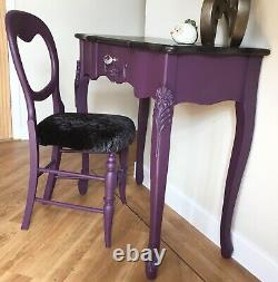 Dressing table with chair and mirror