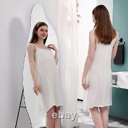 EMKE Curved Full Length Dressing Mirror Frameless Free Floor Standing 160x60CM