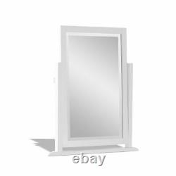 Edward Hopper white mirror. Large dressing table mirror with beveled glass