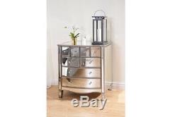 Elegant Mirrored Furniture Range Chests of Drawers Bedside Table Dressing Table