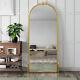 Extra Large Wall Mirror Full Length Gold All Glass Arch Frame 180x80cm/120x60cm