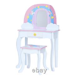 Fantasy Fields Vanity Set Dressing Table with Mirror Storage & Stool for Kids