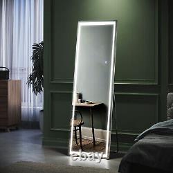 Full Length Mirror with LED Lights 3 Color Dimmable Wall Mounted / Freestanding