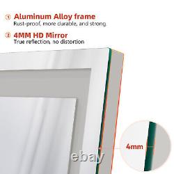 Full Length Mirror with LED Lights 3 Color Dimmable Wall Mounted / Freestanding