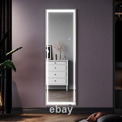 Full Length Mirror with Lights Touch Sensor Freestanding/Wall Mounted 150×40cm