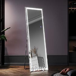 Full Length Mirror with Lights Touch Sensor Freestanding/Wall Mounted 150×40cm