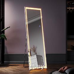 Full Length Mirror with Lights Touch Sensor Freestanding/Wall Mounted 150×40cm