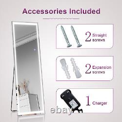 Full Length Mirror with Lights Touch Sensor Freestanding/Wall Mounted 150×40cm