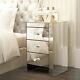 Glass Mirrored Bedroom Furniture-dressing Table, Stool, Mirrors & Bedside Tables