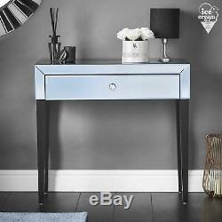 Grey Mirrored Dressing Table Drawer Crystal Handle For Bedroom Jewellery Storage