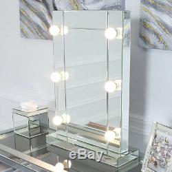 Hollywood Classic 6 Dimmable LED Light Up Bulbs Dressing Table Vanity Mirror