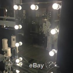 Hollywood Classic 9 Dimmable LED Light Up Bulbs Dressing Table Vanity Mirror