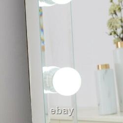 Hollywood Floor Mirror Light Up LED Bulb Glass Large Bluetooth Speake Dressing