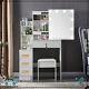 Hollywood Makeup Dressing Table With Led Lights Vanity Set Mirror Drawers Bedroom