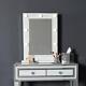 Hollywood Mirror Led 9 Light Dressing Table Bedroom Furniture Makeup White Glass