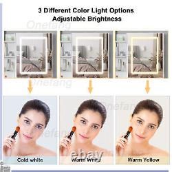 Hollywood Modern Makeup Dressing Vanity Set Mirror with Dimmable LED Light Strip