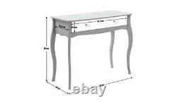 Home Amelie 1 Drawer Mirrored Dressing Table Grey