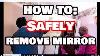How To Safely Remove A Glued On Mirror From Any Wall Without Breaking