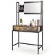 Industrial Vanity Table Withadjustable Mirror Makeup Table Cosmetic Withbrush Pouch