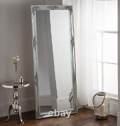 Isadora Full Length Silver Shabby Chic Leaner Wall Floor Mirror 163cm x 72cm