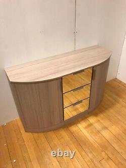 JOHN LEWIS Dressing Table Glass Mirror Drawer Chest Curved