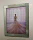Lady In Flowing Pink Dress On Mirrored Frame Stunning Glass Art Glitter Picture