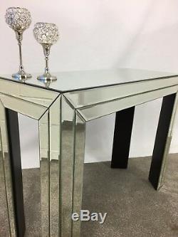 Large Mirrored Glass Console Display Hall Dressing Table Full Assembled
