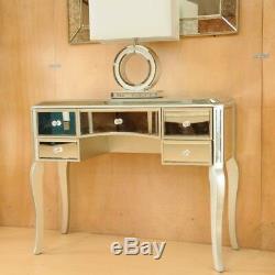 Large Palazzo mirrored five drawer console dressing table