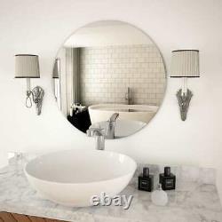 Large Round Wall Mirror Dressing Hallway Bedroom Home Decor Living Room