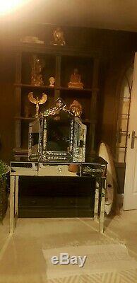 Laura Ashley Venetian Mirrored Dressing Table With Tripple Mirrors £199
